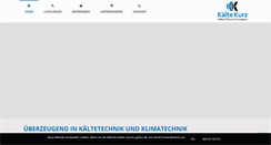 Desktop Screenshot of kaelte-kurz.de