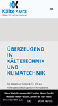 Mobile Screenshot of kaelte-kurz.de