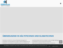 Tablet Screenshot of kaelte-kurz.de